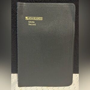AT-A-GLANCE ESTATEPLANNER RECORD WILL PLANNING SECURITY INSURANCE